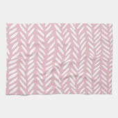 Kute pastel herringbone patroon op roze vierkant theedoek (Horizontaal)