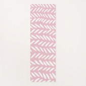Kute pastel herringbone-patroon op roze yogamat (Voorkant)