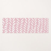 Kute pastel herringbone-patroon op roze yogamat (Voorkant (horizontaal))