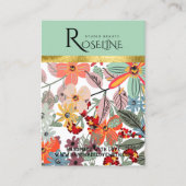 Kute pastel roze kleurenbloem Verhaalscherm Visitekaartje (Voorkant)