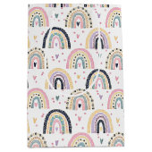 Kute pastelregenbogen medium cadeauzakje (Voorkant)