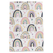 Kute pastelregenbogen medium cadeauzakje (Achterkant)