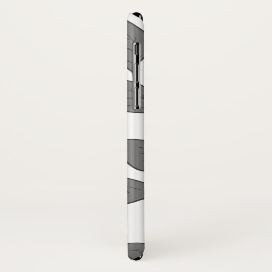 Kute patroonbladeren werpen kussen Case-Mate iPhone case (Achterkant/links)