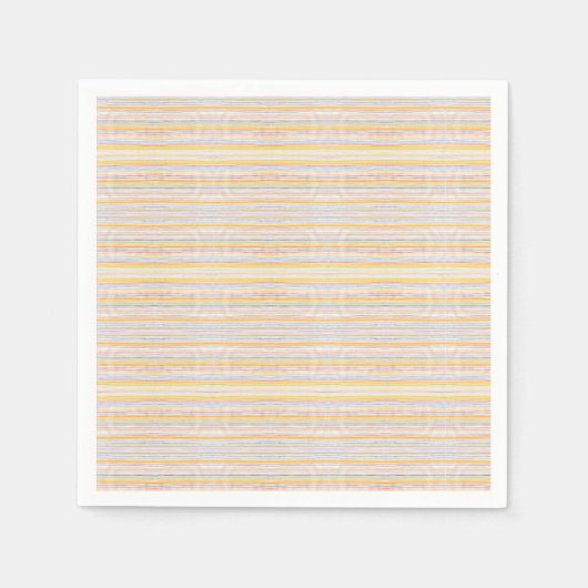 Kute Pattern Colorful Stripes Blue Oranje Servet (Voorkant)