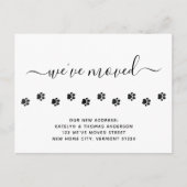 Kute Paw-afdrukken op maat gemaakt We hebben ons v Aankondigingskaart (Voorkant)