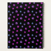 Kute Paw Prints Professional Pet Salon Appointment Planner (Achterkant)