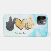 Kute Peace Love bijen Case-Mate iPhone Case (Achterkant (horizontaal))