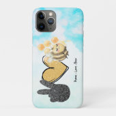 Kute Peace Love bijen Case-Mate iPhone Case (Achterkant)