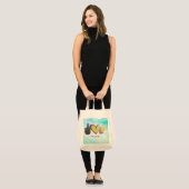 Kute Peace Love bijen Tote Bag (Voorkant (model))