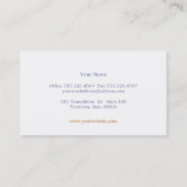 Kute Peach Circle Pattern Beauty Salon and Spa Visitekaartje (Achterkant)