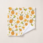 Kute peach Fruit Patroon Bad Handdoek (Wasdoekje)