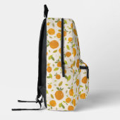 Kute peach Fruit Patroon Bedrukte Rugzak (Links)