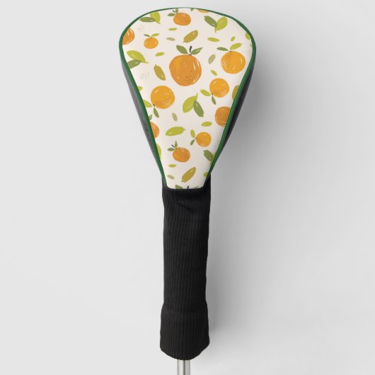 Kute peach Fruit Patroon Golfheadcover (Voorkant)