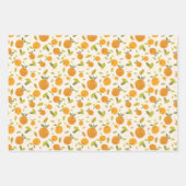 Kute peach Fruit Patroon Inpakpapier Vel (Voorkant)