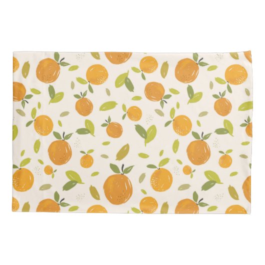 Kute peach Fruit Patroon Kussensloop (Achterkant)