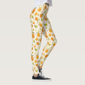 Kute peach Fruit Patroon Leggings (Rechts)