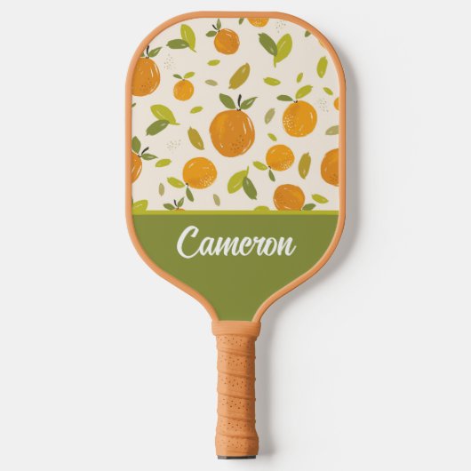 Kute peach Fruit Patroon Pickleball Paddle (Voorkant)