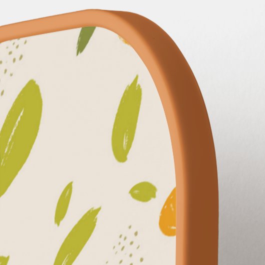 Kute peach Fruit Patroon Pickleball Paddle (Links Detail)