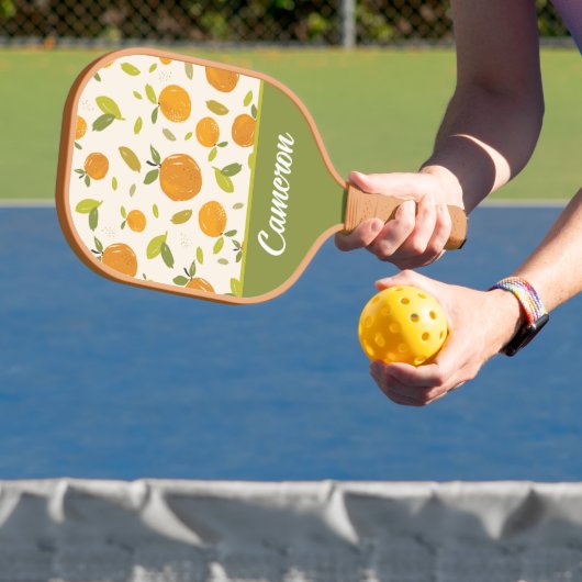 Kute peach Fruit Patroon Pickleball Paddle (Insitu)