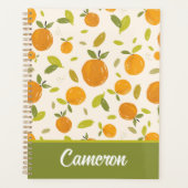 Kute peach Fruit Patroon Planner (Voorkant)