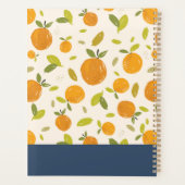 Kute peach Fruit Patroon Planner (Achterkant)