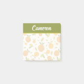 Kute peach Fruit Patroon Post-it® Notes (Voorkant)
