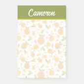 Kute peach Fruit Patroon Post-it® Notes (Voorkant)