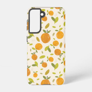 Kute peach Fruit Patroon Samsung Galaxy Hoesje