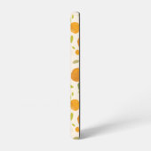 Kute peach Fruit Patroon Samsung Galaxy Hoesje (Linkerkant)