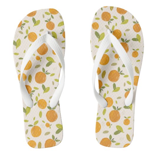 Kute peach Fruit Patroon Teenslippers (Voetbed)