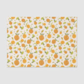 Kute peach Fruit Patroon Tissuepapier (Voorkant)