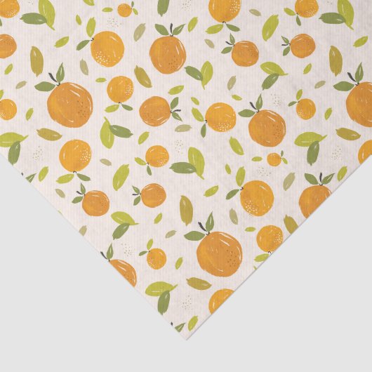 Kute peach Fruit Patroon Tissuepapier (Detail)