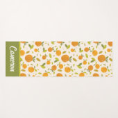 Kute peach Fruit Patroon Yogamat (Voorkant (horizontaal))