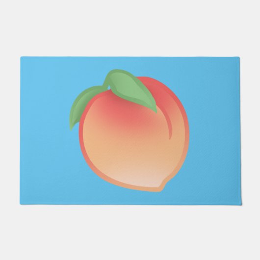 Kute peach grafisch deurmat (Voorkant)