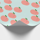 Kute peach-omslagpapier cadeaupapier (Hoek)