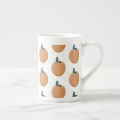 Kute peach Sinaasappel Fruit Hand getekend Porselein Kop (Rechts)