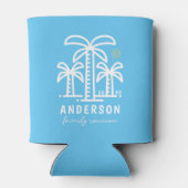 Kute Personalized Beach Family Reunion Blikjeskoeler (Achterkant)