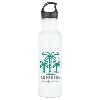 Kute Personalized Beach Family Reunion Waterfles