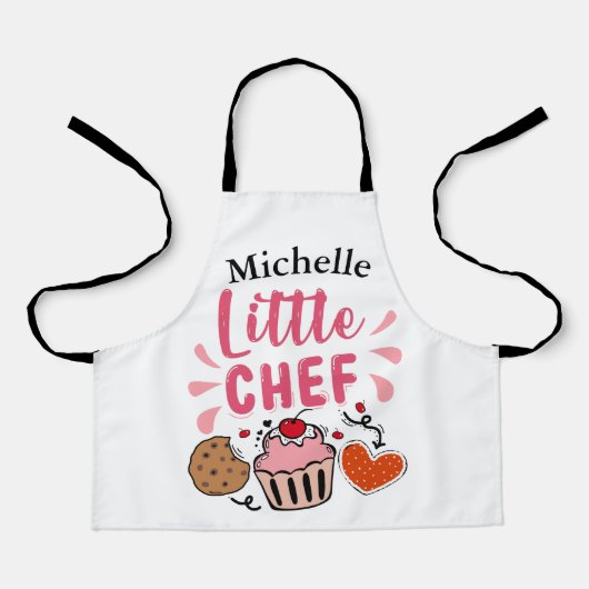 Kute Personalized Little Chef Schort (Voorkant)