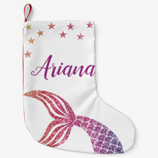 Kute Personalized Mermaid Kerstmis Stocking Kleine Kerstsok