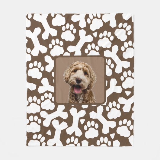 Kute Personalized Pet Fleece Deken (Voorkant)