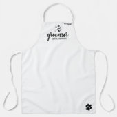 Kute Personalized Pet Groomer Extraordinaire Schort (Voorkant)