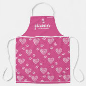 Kute Personalized Pet Groomer Extraordinaire Schort (Voorkant)