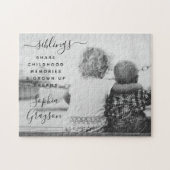 Kute Personalized Sibling Quote Legpuzzel (Horizontaal)