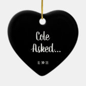 Kute Personalized Verloving Ornament (Achterkant)