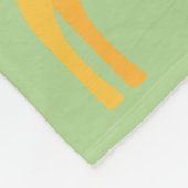 Kute Personated Giraffe Oerwoud Mint Green Stripe Fleece Deken (Hoek)