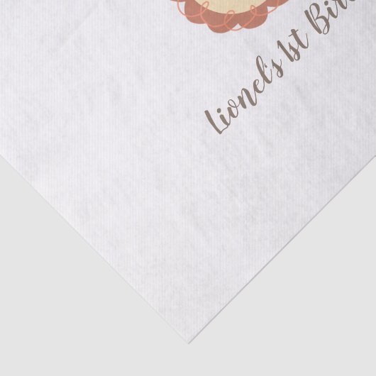 Kute Personated Little Lion Tissue Paper Tissuepapier (Detail)