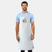 Kute persoonlijke haas door hairdresser schort (Gedragen)