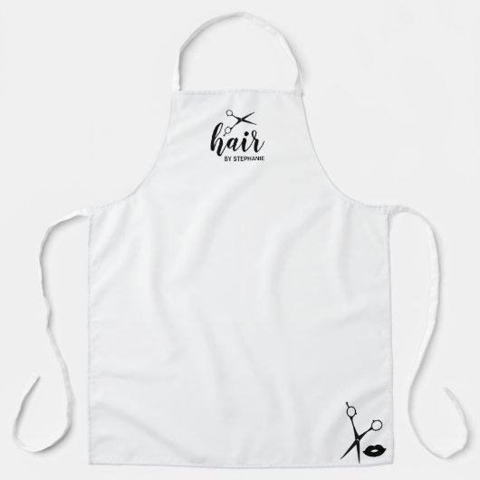 Kute persoonlijke haas door hairdresser schort (Voorkant)