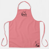 Kute persoonlijke haas door hairdresser schort (Voorkant)